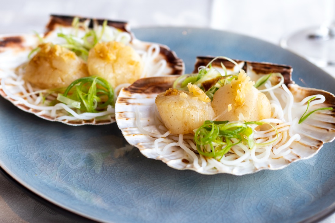 Coquilles in de schelp